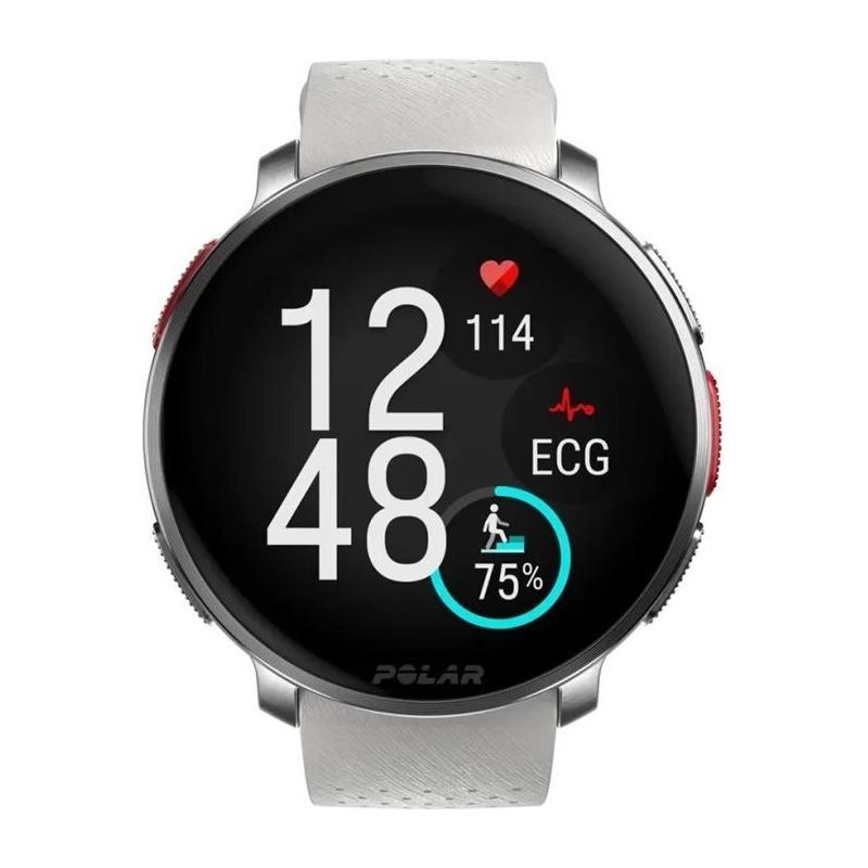 Polar Vantage V3 - Aluminum - Sportuhr mit Band - Silikon - Anzeige 3,5 cm (1,39") - 32GB - Bluetooth - 57 g - Sunrise Apricot