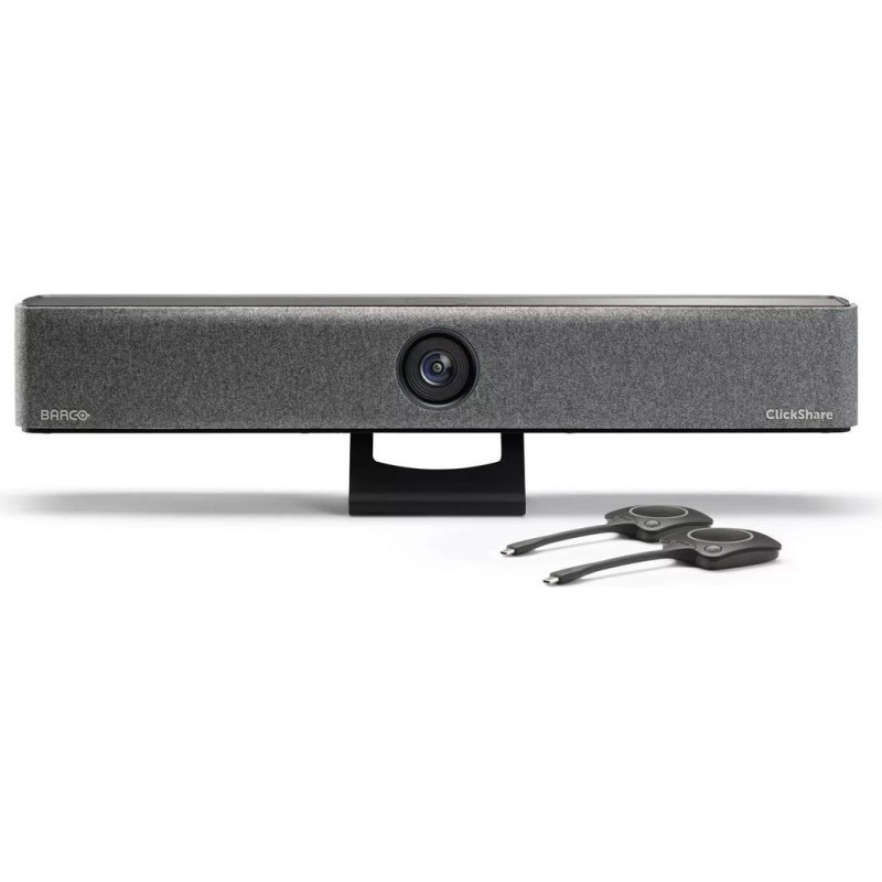 Barco ClickShare Bar Pro All-in-One Videoleiste für drahtlose Konferenz - KI 4K-Kamera, USB-C, AirPlay, Miracast, WLAN (R98616