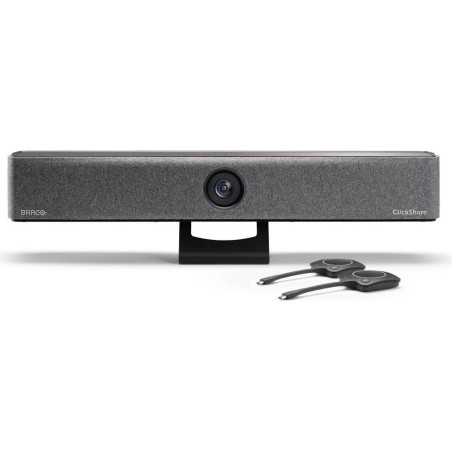 Barco ClickShare Bar Pro All-in-One Videoleiste für drahtlose Konferenz - KI 4K-Kamera, USB-C, AirPlay, Miracast, WLAN (R98616
