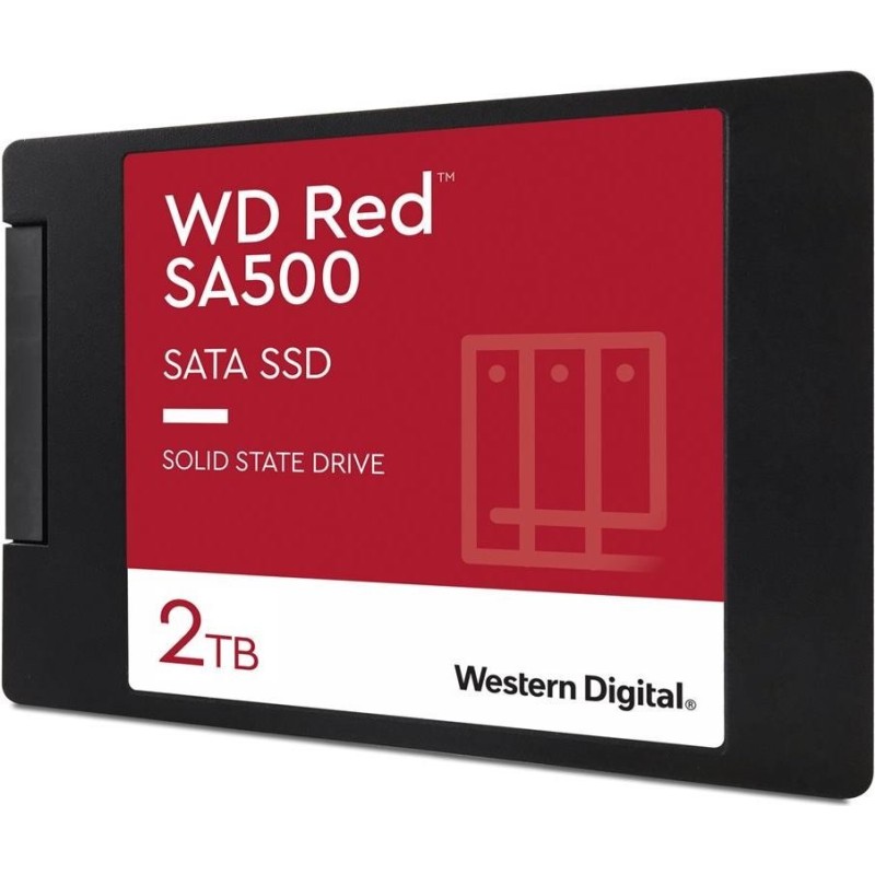 WD Red SA500 WDS200T2R0A - SSD - 2TB - intern - 2,5" (6,4 cm) - SATA 6Gb/s (WDS200T2R0A)