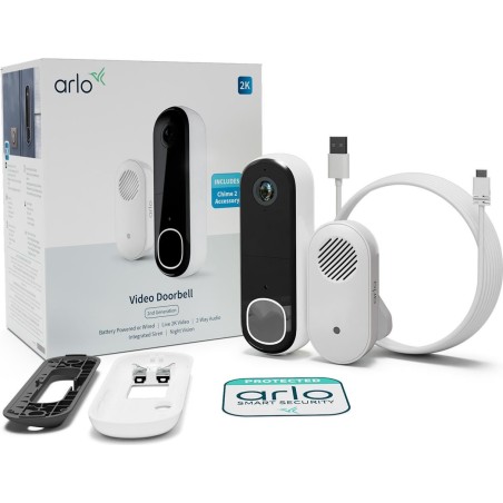 Arlo Essential 2K Video-Türklingel & Chime (AVDK4001-100PES)