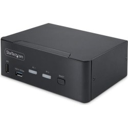StarTech.com 2-Port Dual-Monitor DisplayPort KVM Switch, 8K 60Hz / 4K 144Hz, DP 1.4, 2x USB 10Gbps Ports, 4x USB HID Ports, Hot