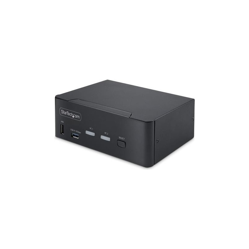StarTech.com 2-Port Dual-Monitor DisplayPort KVM Switch, 8K 60Hz / 4K 144Hz, DP 1.4, 2x USB 10Gbps Ports, 4x USB HID Ports, Hot