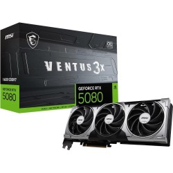 MSI GeForce RTX 5080 16G VENTUS 3X OC - 16 GB GDDR7 Grafikkarte PCIe 5.0 3x DP HDMI (V531-095R)