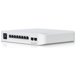 Ubiquiti Compact professional-grade 8-port, Layer 3 EtherlightingT PoE++ switch with (8) 10 GbE (USW-PRO-XG-8-POE)