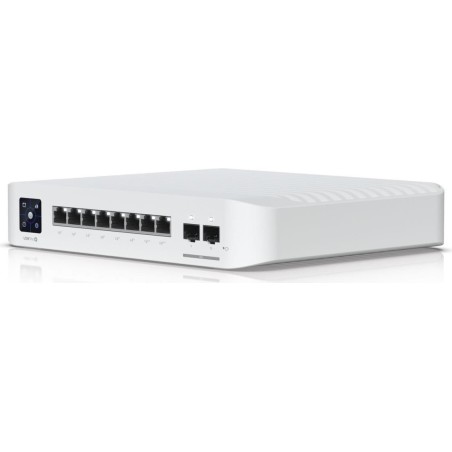 Ubiquiti Compact professional-grade 8-port, Layer 3 EtherlightingT PoE++ switch with (8) 10 GbE (USW-PRO-XG-8-POE)