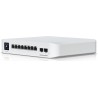 Ubiquiti Compact professional-grade 8-port, Layer 3 EtherlightingT PoE++ switch with (8) 10 GbE (USW-PRO-XG-8-POE)