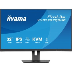 iiyama ProLite XUB3297QSNP-B1 - LED-Monitor - 81.3 cm (32") (31.5" sichtbar) - 2560 x 1440 QHD 100 Hz - IPS - 350 cd/m² (XUB329