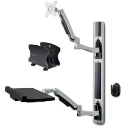 StarTech.com Wall Mount Workstation, VESA Mount For 32" Monitors (22lb/10kg), Fully Articulating Arms For Single Monitor Mount