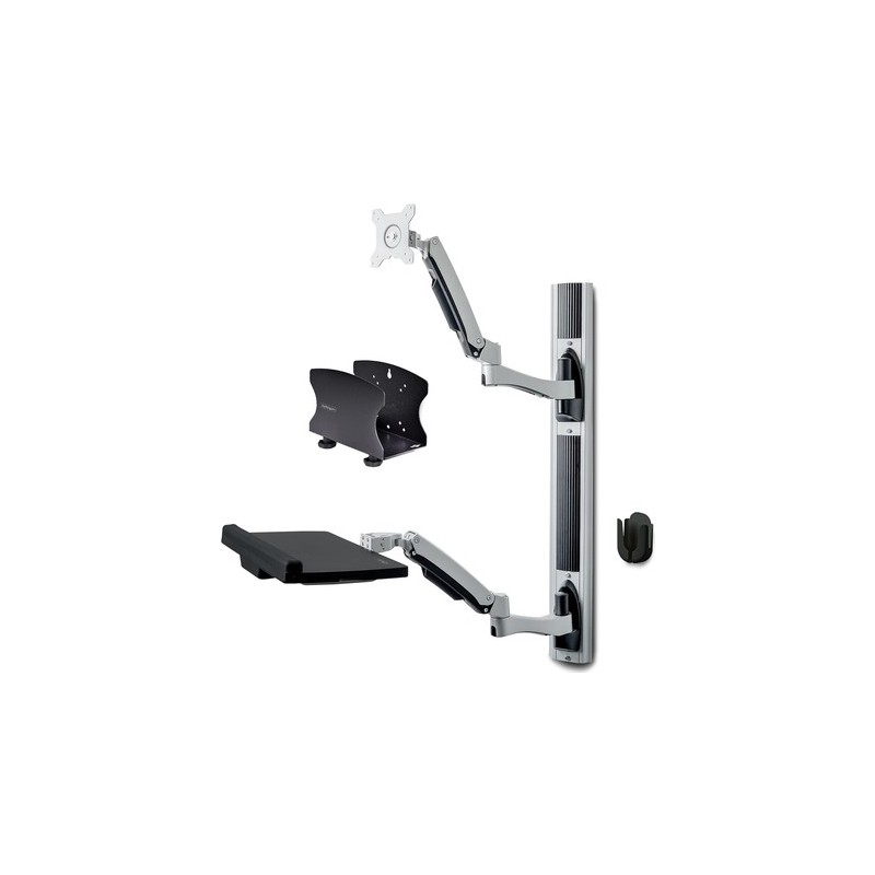 StarTech.com Wall Mount Workstation, VESA Mount For 32" Monitors (22lb/10kg), Fully Articulating Arms For Single Monitor Mount