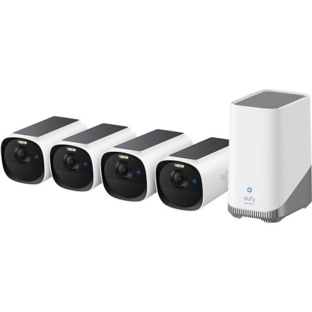 EUFY Cam E40 4-Cam Kit HomeBase S380 and Solar Panel (E8144327)