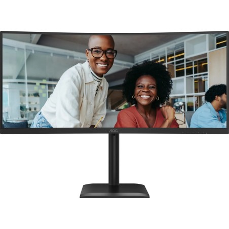 AOC CU34E4CV 34" gebogener UWQHD-Monitor 3440x1440 120Hz VA HDR10 USB-C Schwarz (CU34E4CV)