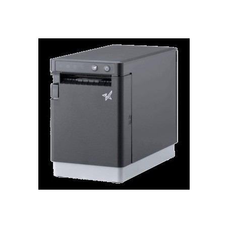 Star mC-Label2 X4, CloudPRNT, 12 Punkte/mm (300dpi), Cutter, linerless, USB-C, BT, Ethernet, WLAN, schwarz Etikettendrucker, Th