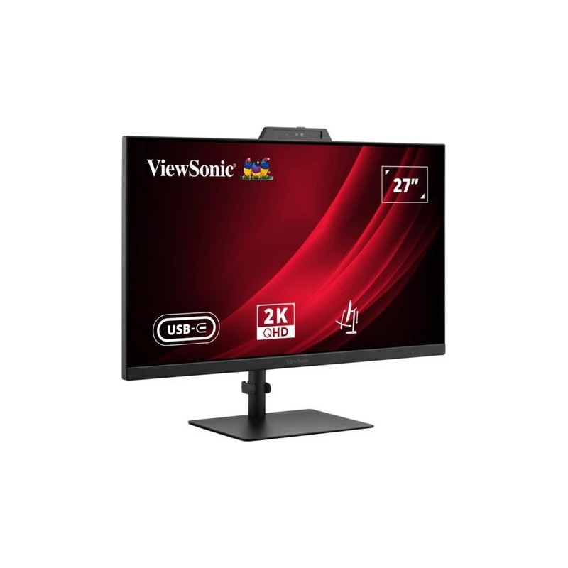 ViewSonic VG2741V-2K Monitor mit Hello-zertifizierter Webcam 68,6 cm (27") Quad HD, IPS, 4 ms, HDMI, DisplayPort, USB-C, USB-A,