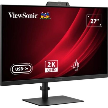 ViewSonic VG2741V-2K Monitor mit Hello-zertifizierter Webcam 68,6 cm (27") Quad HD, IPS, 4 ms, HDMI, DisplayPort, USB-C, USB-A,