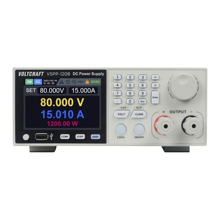 Voltcraft VSPP-1208 Labornetzgerät für Rackeinbau, einstellbar 0 - 80 V/DC 0 - 30 A 1200 W USB, LAN programmierbar, fer (VC-170