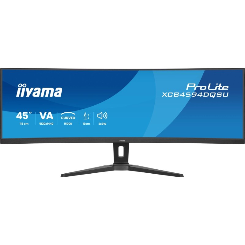 iiyama ProLite XCB4594DQSU-B1 LED-Monitor 113 cm (44,5") DQHD HDMI/DP/USB-C/USB Schwarz