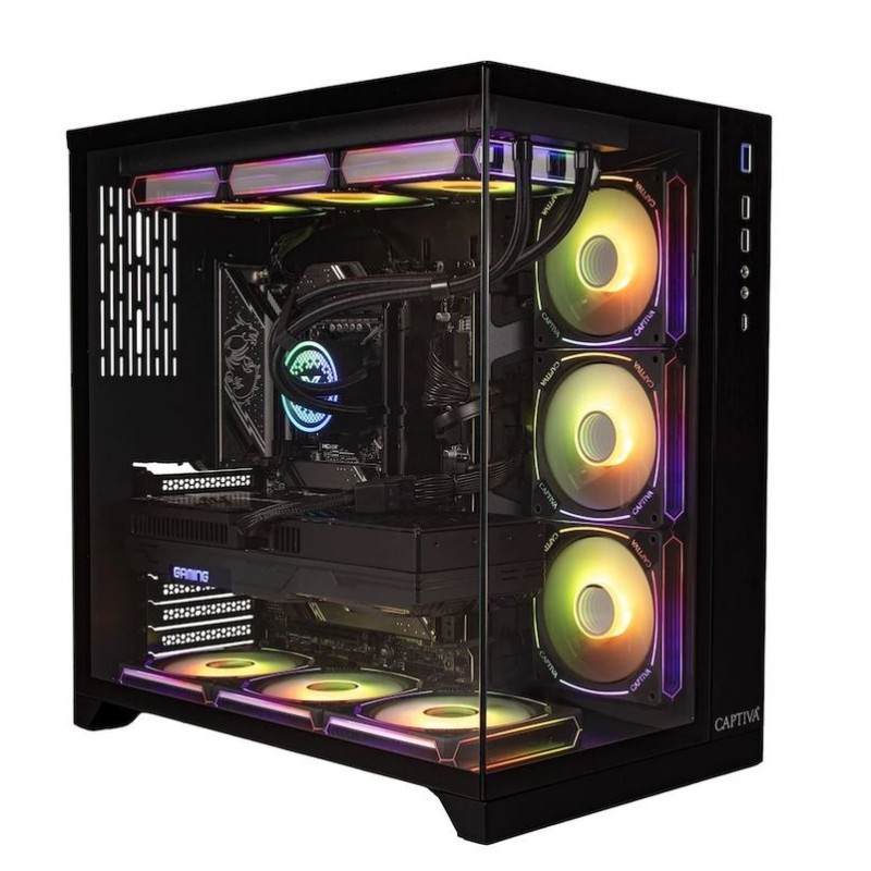 Captiva PC Highend Gaming R99-417 (Ryzen 7 9850X3D/RTX5080 16GB GDDR7/SSD 2TB/64GB/WLAN/w/o OS) (99417)
