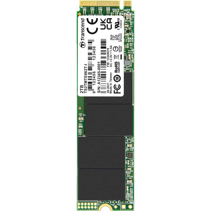 Transcend MTE662T-I 2 TB Interne M.2 PCIe NVMe SSD 2280 PCIe NVMe 3.0 x4 Industrial TS2TMTE662T-I (TS2TMTE662T-I)