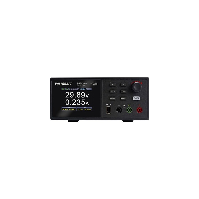 VOLTCRAFT DSP-15010 Labornetzgerät, Festspannung 0 - 150 V 10 A (max.) 500 W USB Anzahl Ausgänge 1 x (VC-17257765)