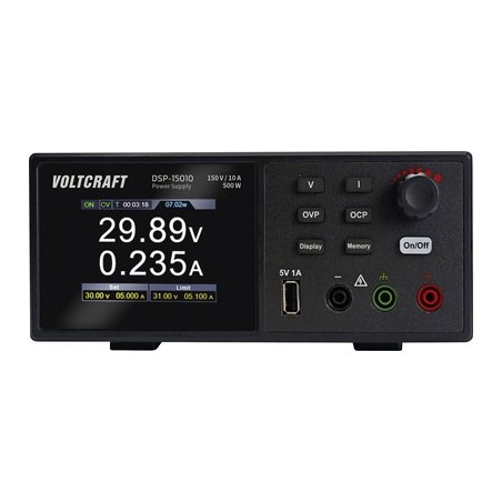 VOLTCRAFT DSP-15010 Labornetzgerät, Festspannung 0 - 150 V 10 A (max.) 500 W USB Anzahl Ausgänge 1 x (VC-17257765)