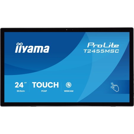 iiyama 24" Bonded PCAP 10P Touch, 1920x1080, IPS-panel, Edge-to-Edge-Glas, HDMI, Displayport, 360cd/m² (with touch), USB-Hub (2