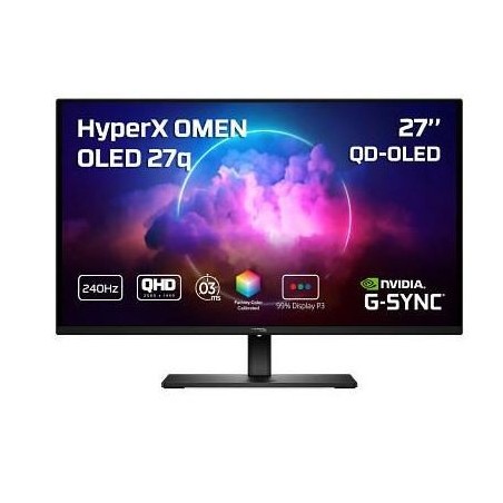 HyperX OMEN OLED 27q QHD 240Hz Gaming Monitor 27 Zoll Schwarz