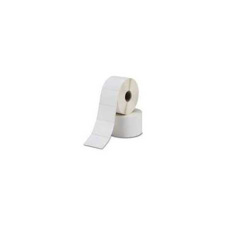 Zebra Z-Select 2000D - Matt - permanenter Gummiklebstoff - beschichtet - perforiert - 6,14 mil - 25 x 102 mm 30960 Stck. (12 Ro