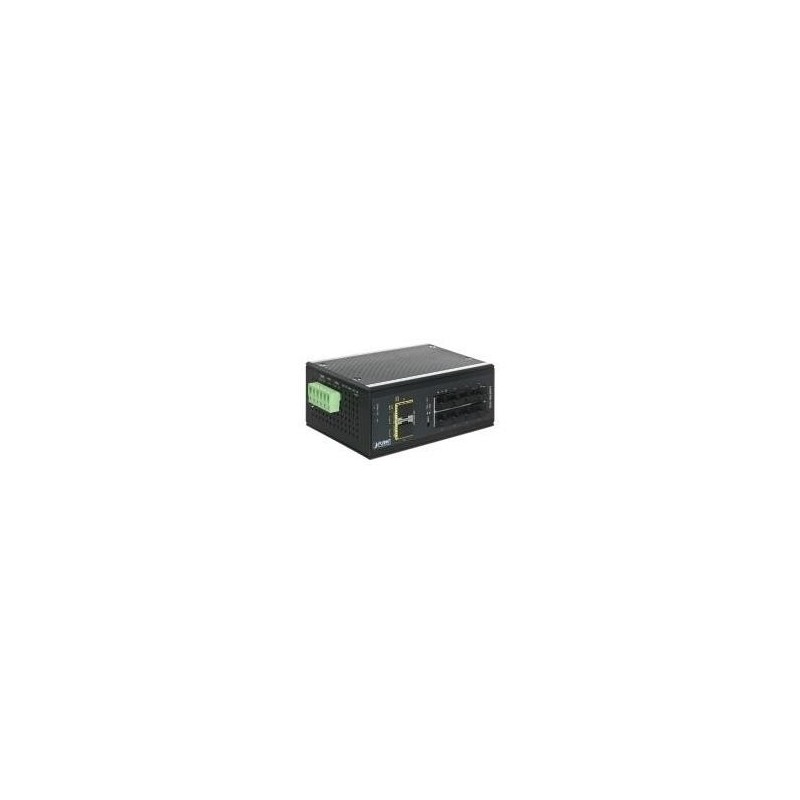 Planet Industrial Gigabit LWL Switch IGS-10020MT, 8x 1 Gigabit/s (RJ45), 2x SFP Slot, für Hutschienenmontage (IGS-10020MT)