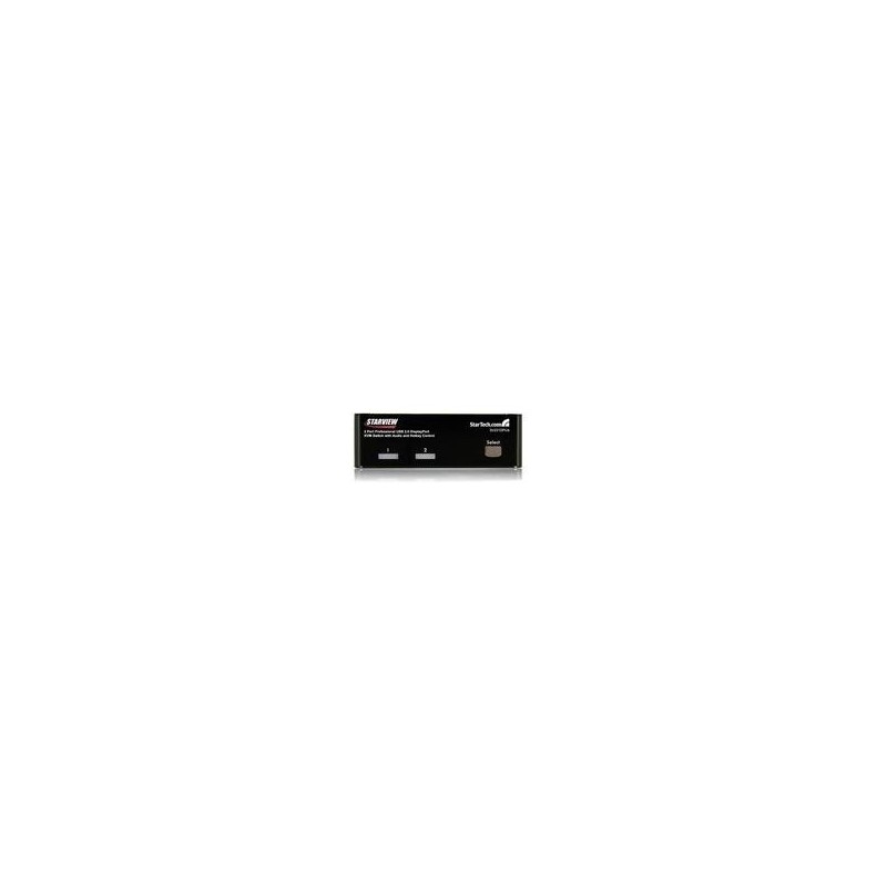 StarTech.com 2 Port DisplayPort USB KVM Switch - DisplayPort KVM Umschalter mit Audio - Hochauflösender DisplayPort Desktop Ums
