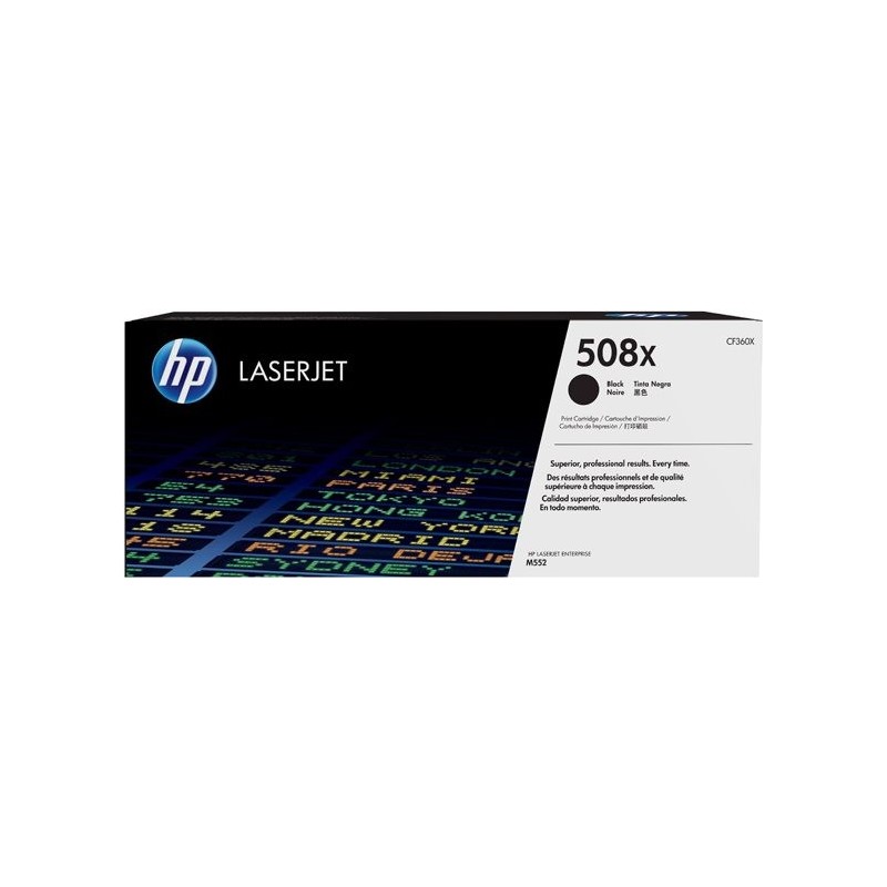 HP Toner CF360X (508X) - Schwarz - Kapazität: 12.500 Seiten (CF360X)
