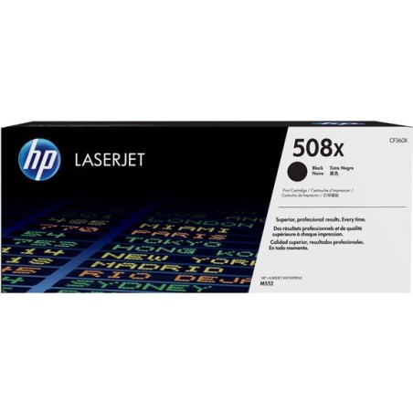 HP Toner CF360X (508X) - Schwarz - Kapazität: 12.500 Seiten (CF360X)