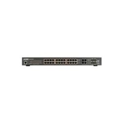 PLANET GS-4210-24P4C - Switch - managed - 24 x 10/100/1000 (PoE+) + 4 x Kombi-Gigabit-SFP - Desktop, an Rack montierbar - PoE+