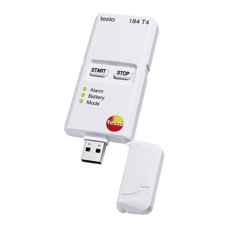 TESTO 184 T4 Temperatur-Datenlogger, Messschreiber, 40000 Messwerte, - 80 ... + 70 C, 0.1 C (0572 1844)