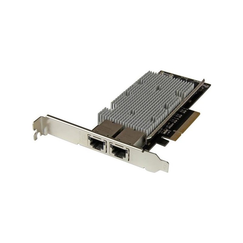 StarTech.com 2 Port PCI Express 10GBase-T Ethernet Netzwerkkarte mit Intel X540 Chip - Netzwerkadapter - PCI Express 2,0 x8 Low