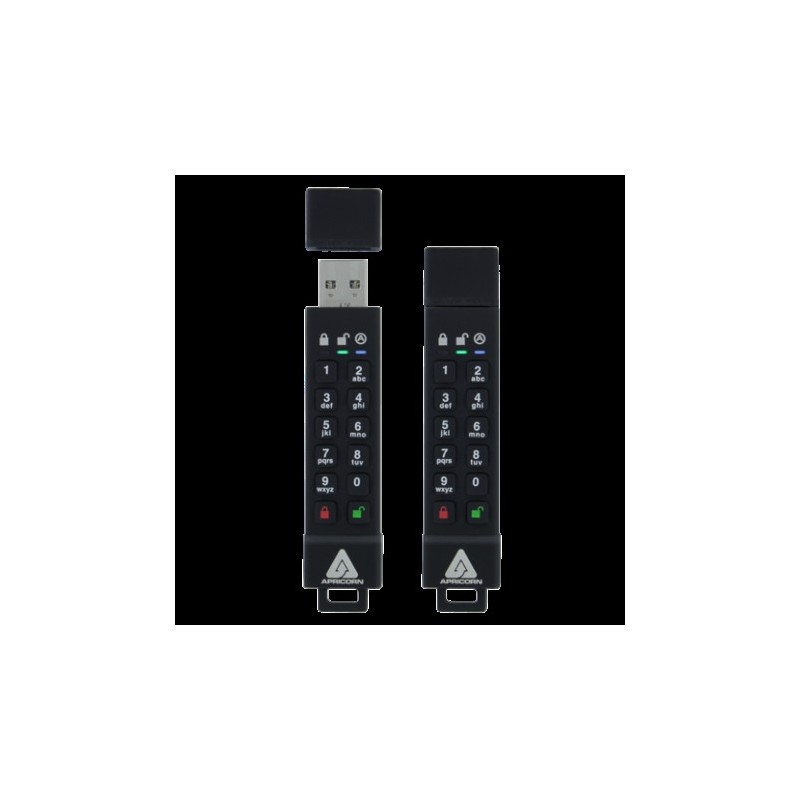 Apricorn Aegis Secure Key 3z - USB-Flash-Laufwerk - verschlüsselt - 128 GB - USB 3.1 - FIPS 140-2 Level 3