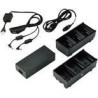Zebra Dual 3-Slot Battery Charger Connected via Y Cable - Batterieladegerät - Ausgangsanschlüsse: 6 - Europa - für ZQ500 Series