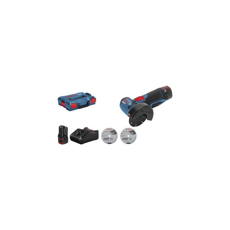 Bosch GWS 12V-76 Professional - Winkelschleifer - 76 mm - 2 Akkus - 12 V (06019F200B)
