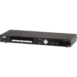 Aten CM1284 Tastatur/Video/Maus (KVM)-Switch Rack-Einbau Schwarz (CM1284)