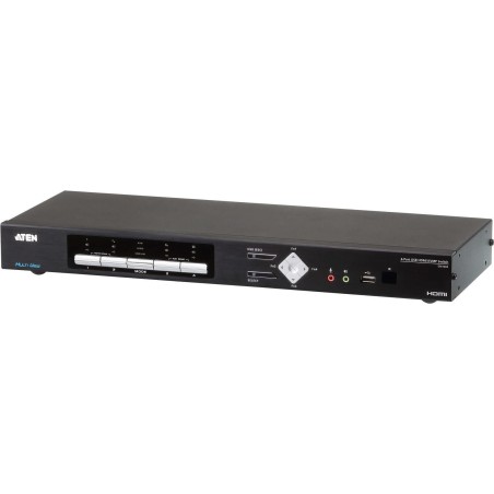 Aten CM1284 Tastatur/Video/Maus (KVM)-Switch Rack-Einbau Schwarz (CM1284)