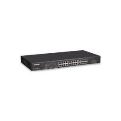 Intellinet PoE Web-Managed Gigabit Ethernet Switch - Switch - verwaltet - 24 x 10/100/1000 (PoE+) + 2 x SFP - Desktop, an Rack