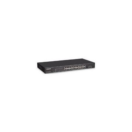Intellinet PoE Web-Managed Gigabit Ethernet Switch - Switch - verwaltet - 24 x 10/100/1000 (PoE+) + 2 x SFP - Desktop, an Rack