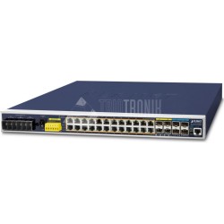 PLANET IGS-6325-24P4X Netzwerk-Switch Managed L3 Gigabit Ethernet (10/100/1000) Power over Ethernet (PoE) 1U Schwarz - Blau (IG