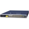 PLANET IGS-6325-24P4X Netzwerk-Switch Managed L3 Gigabit Ethernet (10/100/1000) Power over Ethernet (PoE) 1U Schwarz - Blau (IG