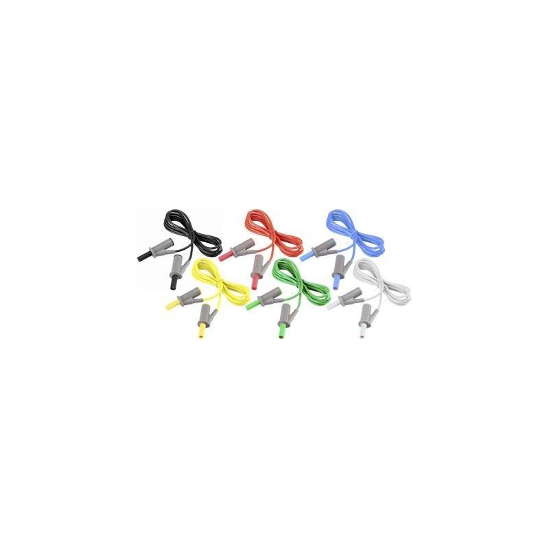 VOLTCRAFT MSB-501 Messleitungs-Set Lamellenstecker 4 mm - Lamellenstecker 4 mm 5.00 m (MSB-501-5)