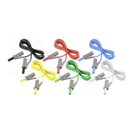 VOLTCRAFT MSB-501 Messleitungs-Set Lamellenstecker 4 mm - Lamellenstecker 4 mm 5.00 m (MSB-501-5)