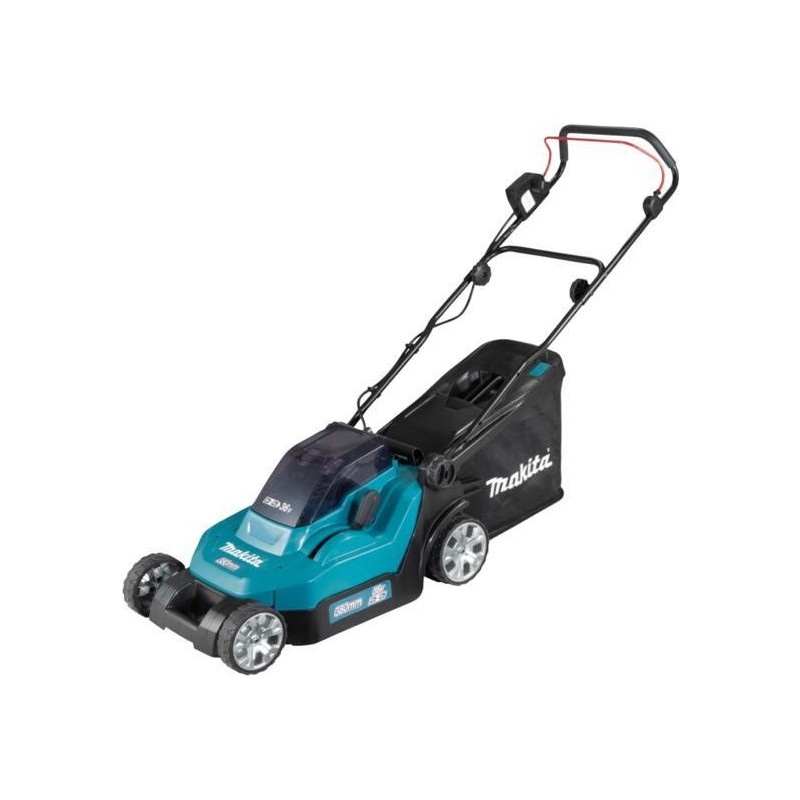 Makita DLM382PT2 - Rasenmäher - schnurlos - 18 V - 5 Ah - 2 Akkus, ohne Ladegerät - 3700 1/min - 38 cm - 16.8 kg