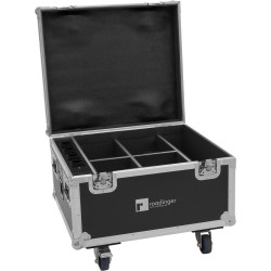 ROADINGER Flightcase 4x AKKU IP PAR 7 QCL WDMX mit Ladefunktion (31005182)