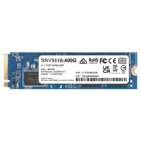 Synology SNV3410 - SSD - 400 GB - intern - M.2 2280 - PCI Express 3.0 x4 (NVMe)