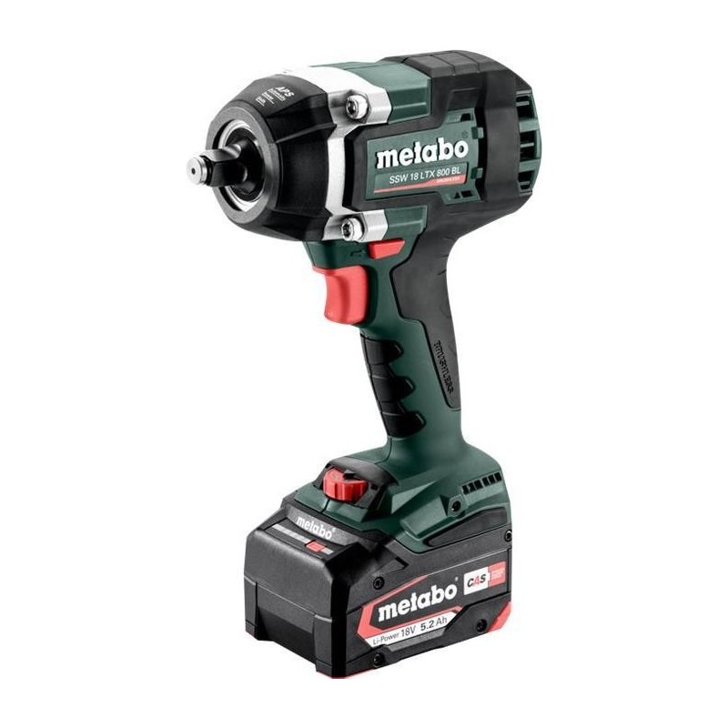 Metabo SSW 18 LTX 800 BL - Schlagschrauber - schnurlos - 1/2" -Vierkantantrieb - 800 N m - 2 Akkus, Ladegerät enthalten - 18 V